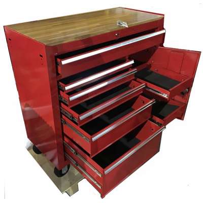 Wholesale 8  drawers heavy duty trolley tool Cabinet with door