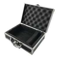 OEM small storage aluminum leather tool box with foam