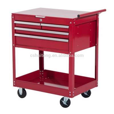 Metal Chest High Quality Cheap 4 drawers with ball-bearing slid Tool Cart And Roll Trolley cabinet