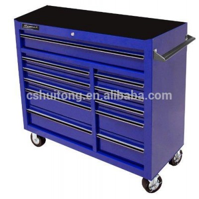 Multiple drawers with heavy duty casters metal tool cabinet