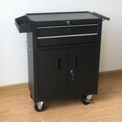 2 Drawers and 2 doors metal Cabinet Chest Trolley